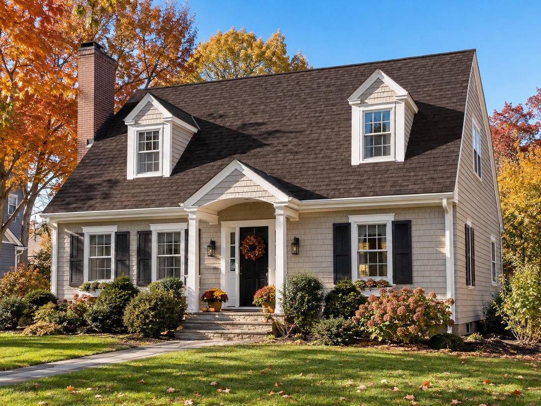Home with a dark architectural shingle roof and dormers